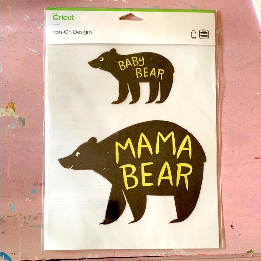 Cricut *NEW* Iron-On MAMA BEAR / BABY BEAR Design - Still in Original Packaging